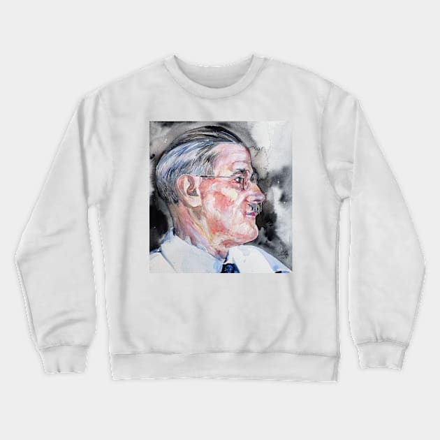 JAMES JOYCE - watercolor portrait Crewneck Sweatshirt by lautir